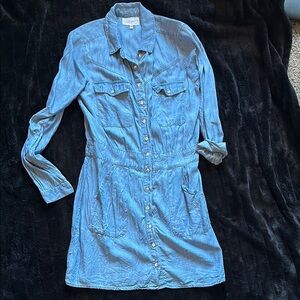 Dear John Blue Denim Mini Dress